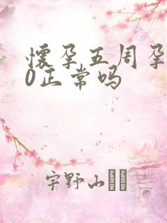 怀孕五周孕酮20正常吗