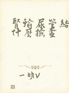 肾输尿管结石做什么检查