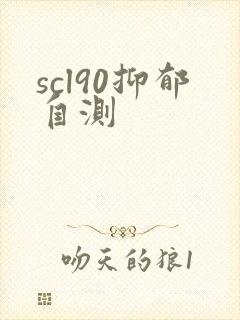 scl90抑郁自测