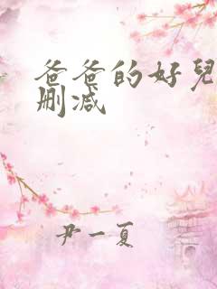 爸爸的好儿子未删减