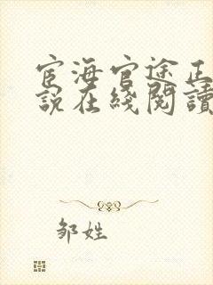 宦海官途正版小说在线阅读全文