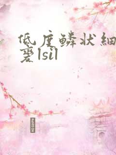 低度鳞状细胞病变lsil