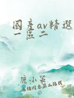 国产av精选区一区二