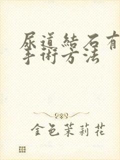 尿道结石有几种手术方法