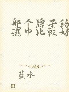 哪个牌子的婴儿湿巾比较好