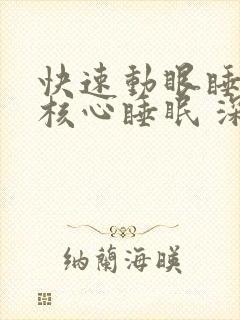 快速动眼睡眠 核心睡眠 深度睡眠比例