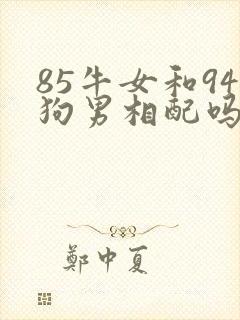 85牛女和94狗男相配吗婚姻