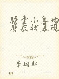 胆囊小息肉有什么症状表现