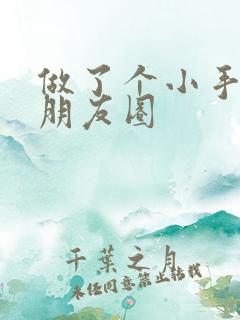 做了个小手术发朋友圈