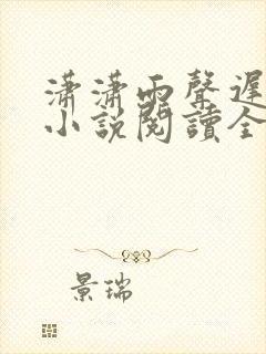 潇潇雨声迟全文小说阅读全文