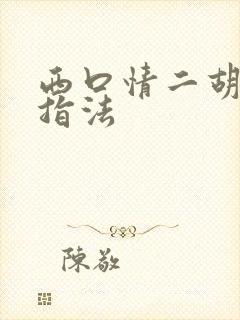 西口情二胡g调指法