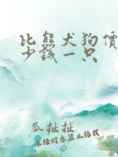 比熊犬狗价格多少钱一只