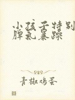 小孩子特别爱哭脾气暴躁