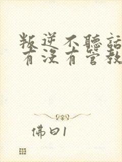 叛逆不听话孩子有没有管教的地方