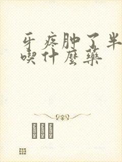 牙疼肿了半边脸吃什么药