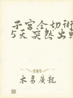 子宫全切术后25天突然出鲜血