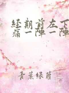 经期前左下腹刺痛一阵一阵