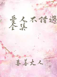 爱人不错过短剧全集