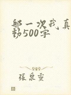 那一次我真的感动500字