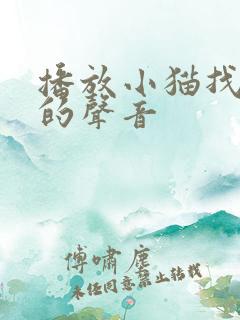 播放小猫找妈妈的声音