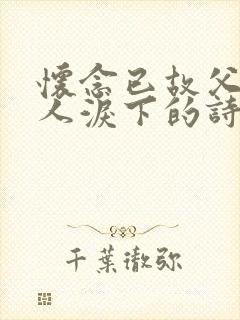 怀念已故父亲催人泪下的诗词