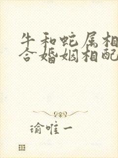 牛和蛇属相合不合婚姻相配