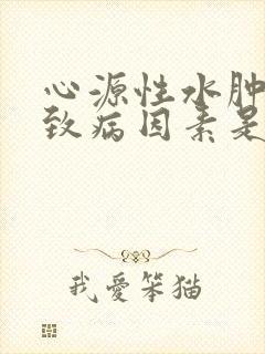 心源性水肿主要致病因素是?