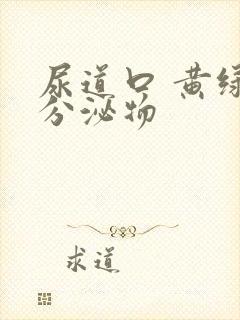 尿道口 黄绿色分泌物