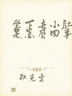 坐下去小肚子疼是怎么回事