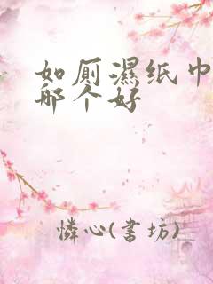 如厕湿纸巾牌子哪个好