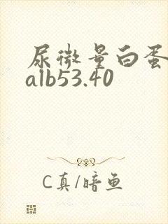 尿微量白蛋白malb53.40