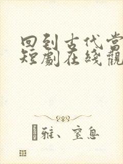 回到古代当驸马短剧在线观看完整版免费