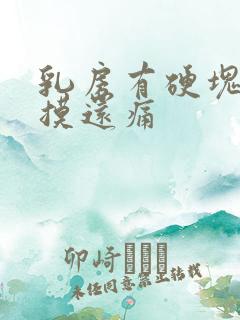 乳房有硬块用手摸还痛