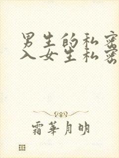 男生的私密处插入女生私密处视频