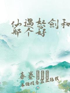 仙遇怒剑和藏剑哪个好