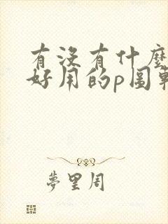 有没有什么比较好用的p图软件