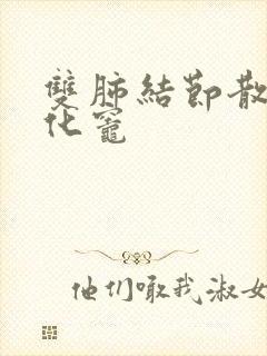 双肺结节散在钙化灶