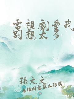 电视剧爱我你就别想太多