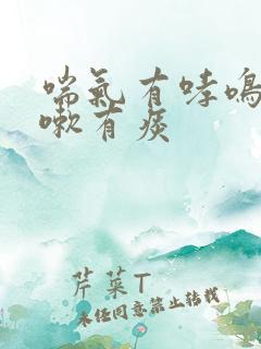 喘气有哮鸣音咳嗽有痰