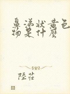 鼻涕状黄色分泌物是什么