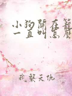 小狗关在笼子里一直叫怎么办