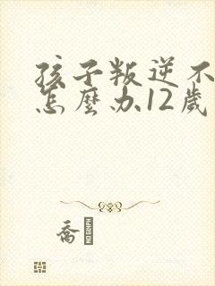 孩子叛逆不上学怎么办12岁了