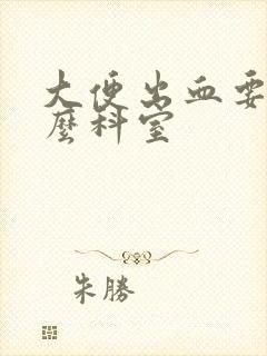 大便出血要挂什么科室