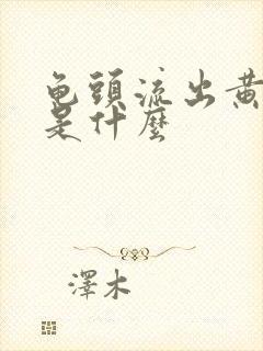 龟头流出黄脓液是什么