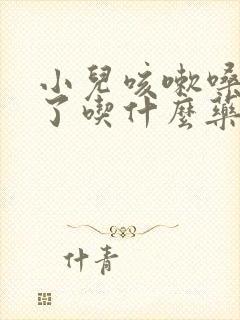 小儿咳嗽嗓子哑了吃什么药