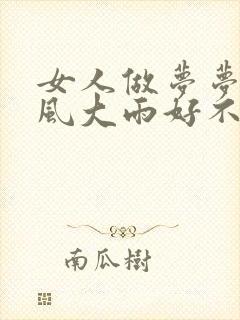 女人做梦梦见大风大雨好不好