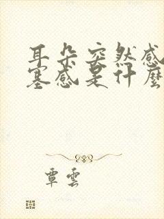 耳朵突然感觉堵塞感是什么原因