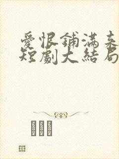 爱恨铺满来时路短剧大结局