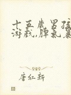 十五岁男孩沉迷游戏,脾气暴躁