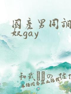 国产男同调教男奴gay